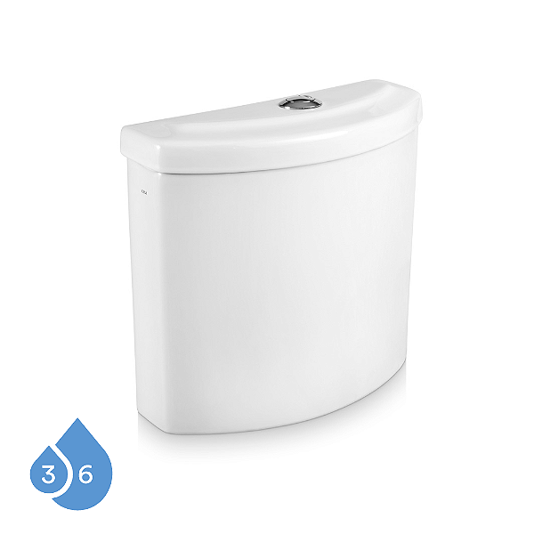 Caixa Acoplada 3/6L Luna Medic Branca Dual Icasa