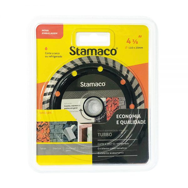 Disco Diamantado Turbo 4 3/8 110mm 4608 Stamaco