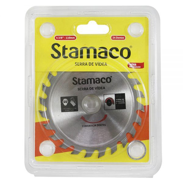 Disco Serra De Videa 4 3/8 110mm 24 Dentes Stamaco