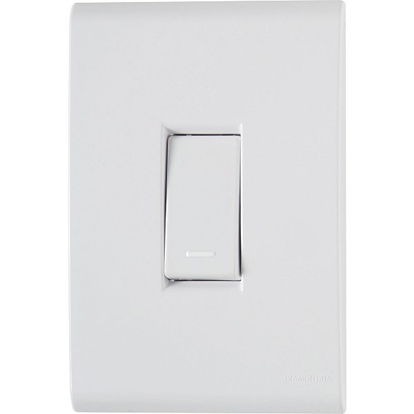 Conjunto Interruptor Simples Liz Branco Tramontina