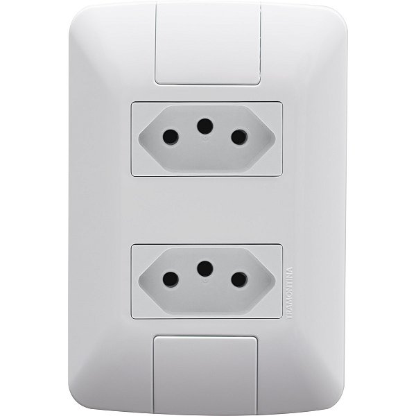 Conjunto 2 Tomadas 2P+T 10A Aria Tramontina