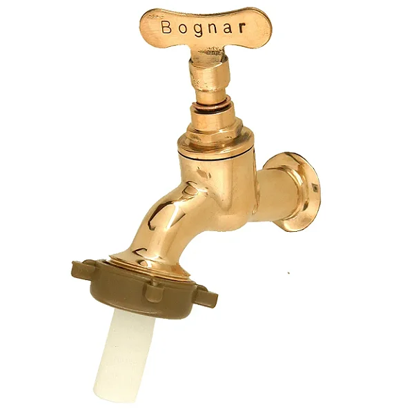 Torneira Jardim 1128 1/2 X 3/4 Curta Amarela Bognar