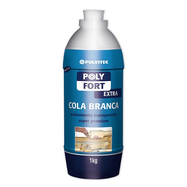 COLA BRANCA POLYFORT EXTRA 1KG PULVITEC