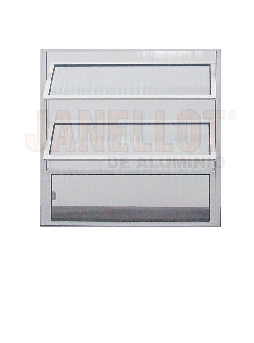 Vitro Aluminio Basculante 40X40 Branco Janellot