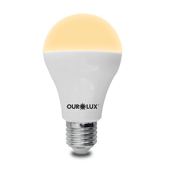 Lampada Led 15W Biv 3000K Luz Amarela Ourolux