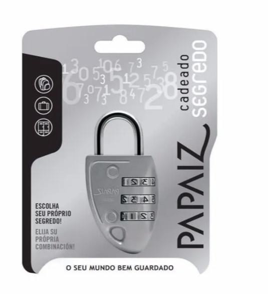 Cadeado Ca25 Com Segredo Papaiz