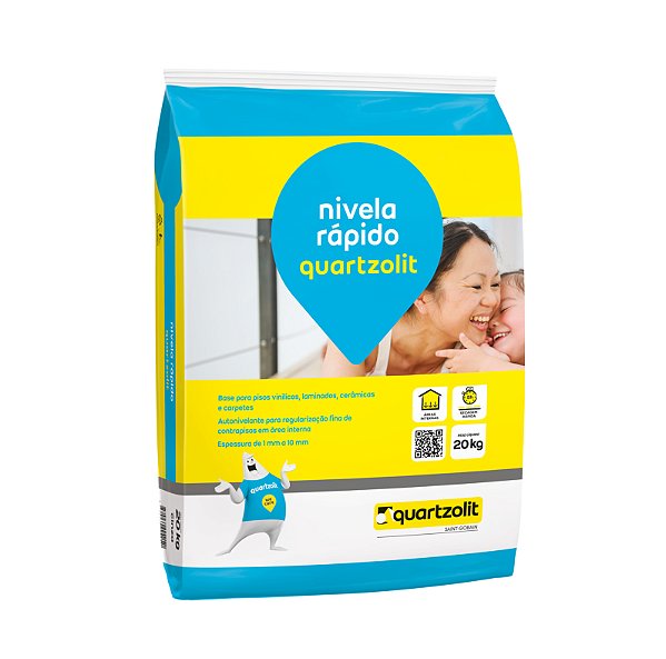 Argamassa Nivela Rapido 20Kg Cinza Quartzolit