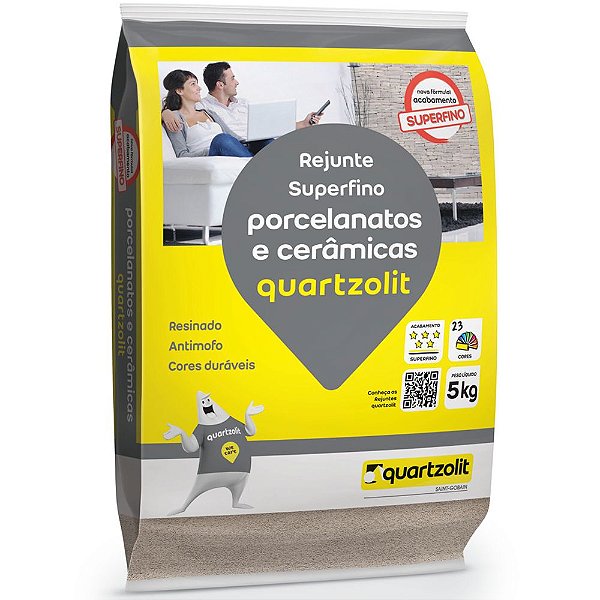 Rejunte 5Kg Porcelanato Branco Quartzolit