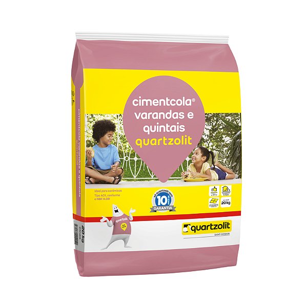 Argamassa Varanda E Quintais 20Kg Cinza Quartzolit