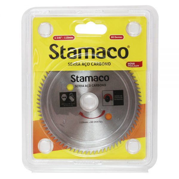 Serra Aço Carbono 4 3/8 110mm 80 Dentes Stamaco