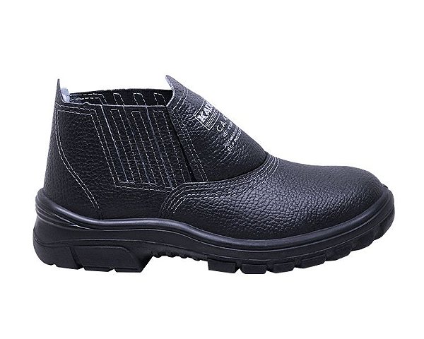 Botina Com Elastico N°42 Preta Com Bico Combat Kadesh