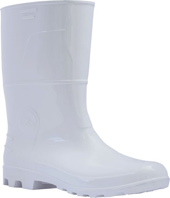 Bota Pvc Cano Medio Branca N°39 Imbiseg