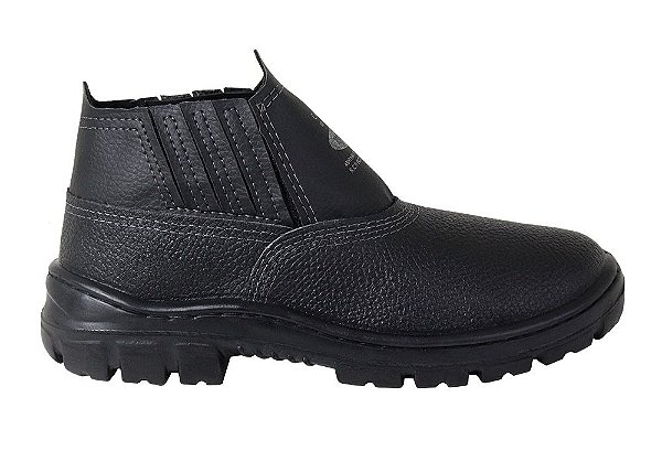 Botina Com Elastico N°41 Preta Sem Bico Imbiseg