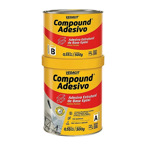 Adesivo Compound Fluido A+B 1Kg Vedacit
