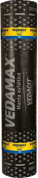 Manta Asfaltica Glass 3mm 10M2 Tipo Ii Lajes Baixa Circulacao Vedacit