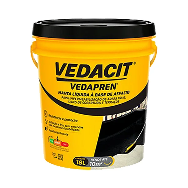 Vedapren 18L Preto Vedacit