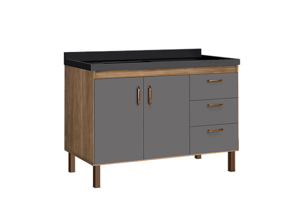 Gabinete Copacabana Avelato com Grafite 1.20 Mm