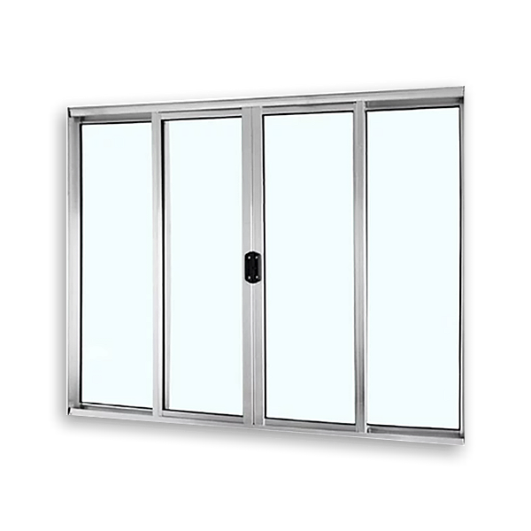 Janela Aluminio 4 Folhas 100x120 Esquadrileve