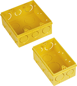 Caixa Luz 4X4 Quadrada Amarela Amanco