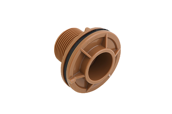 Adaptador Para Caixa D Agua Com Anel Vedação 60 Marrom Krona