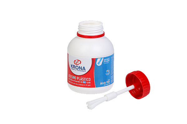 Adesivo Pvc Com Pincel Aplicador 175G Incolor Frasco Krona