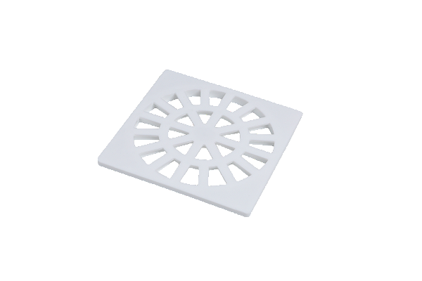 Grelha Quadrada 10 cm Branco N50 Krona