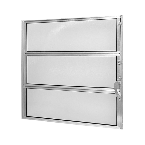 Vitro Aluminio Basculante 60X60cm Brilhante Esquadrileve