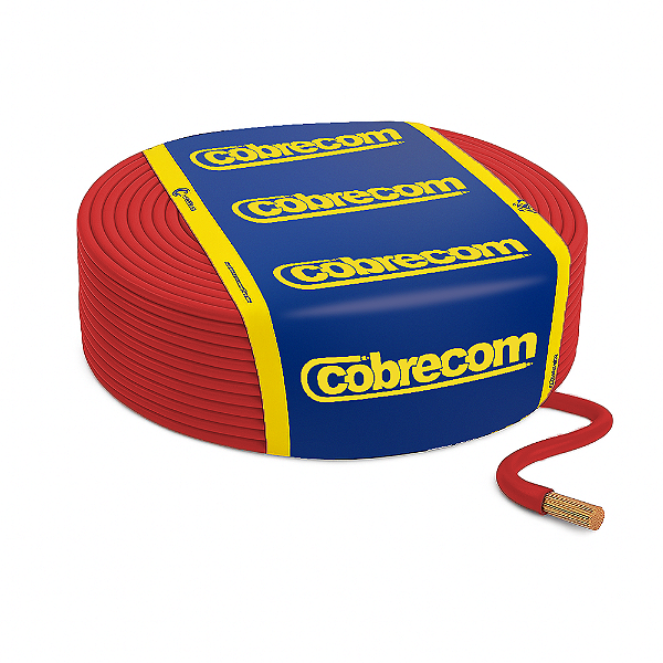 Cabo Flexicom 1.5mm Vermelho 100mt Cobrecom