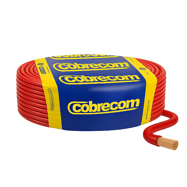 Cabo Flexicom 2.5mm Vermelho 50mt Cobrecom