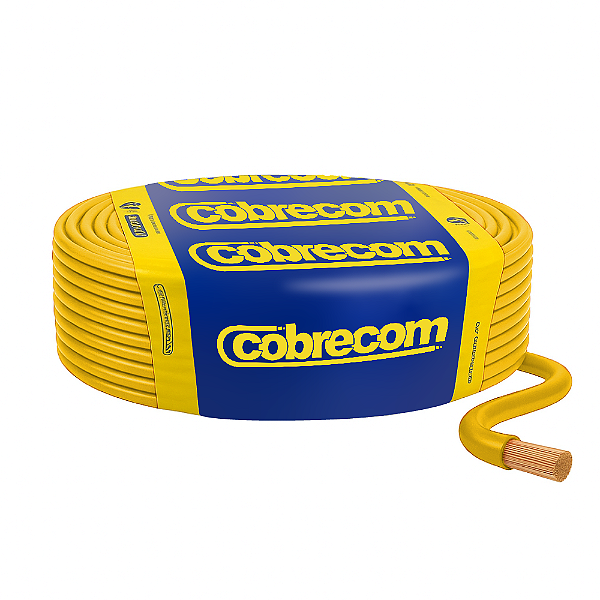 Cabo Flexicom 1.5mm Amarelo 50mt Cobrecom