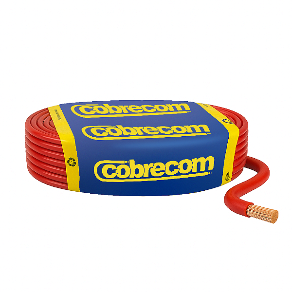 Cabo Flexicom 4.0mm Vermelho 15mt Cobrecom