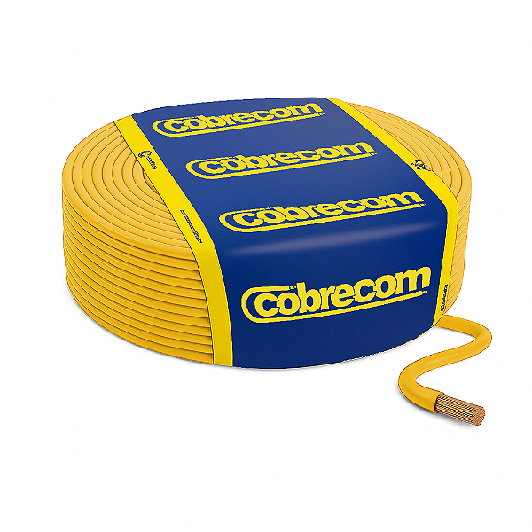 Cabo Flexicom 6.0mm Amarelo 100mt Cobrecom