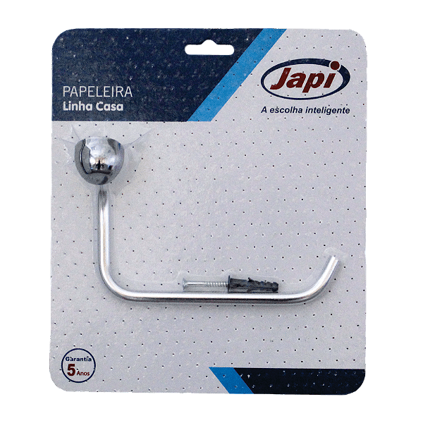 Porta Papel Casa Cromado Japi