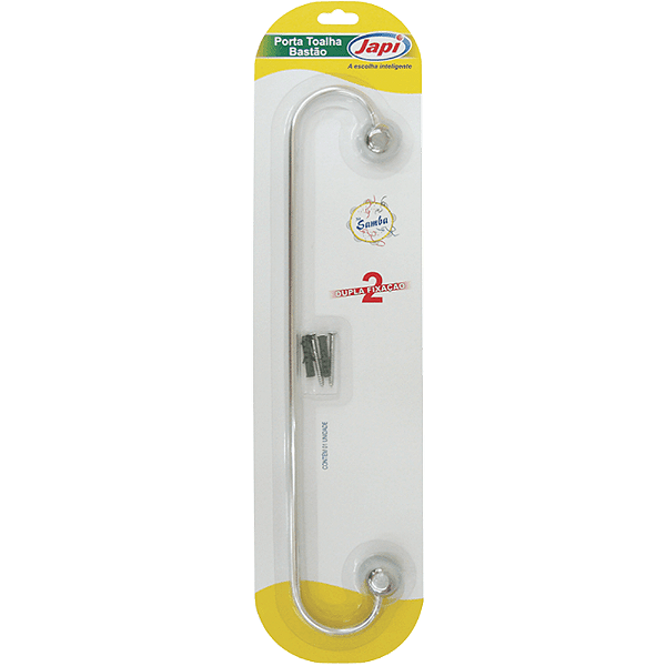 Porta Toalha Bastão Samba Cromado Japi