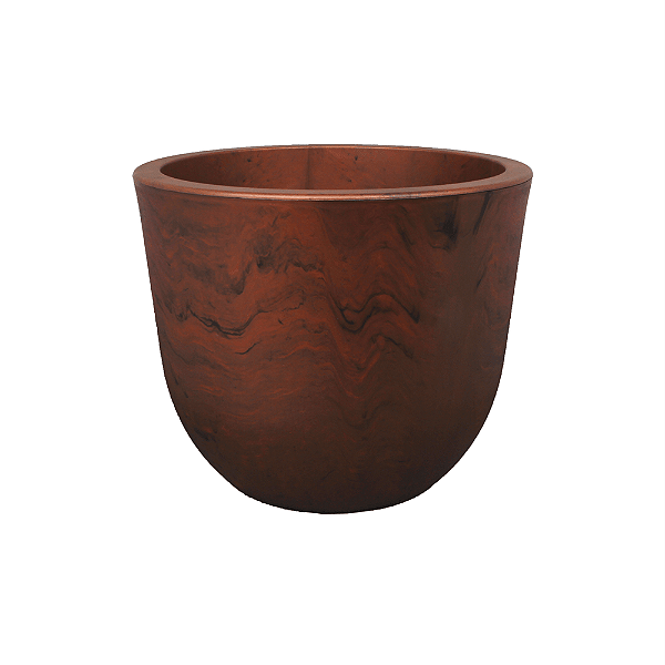 Vaso Plastico Concept Redondo Aço Corten N2 Japi