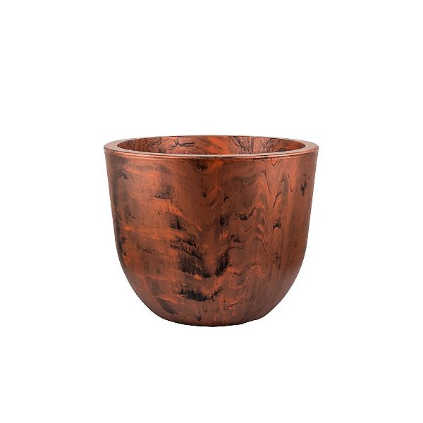 Vaso Plastico Concept Redondo Aço Corten N1 Japi