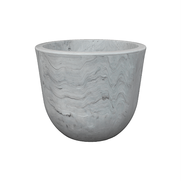 Vaso Plastico Concept Redondo Carrara N2 Japi