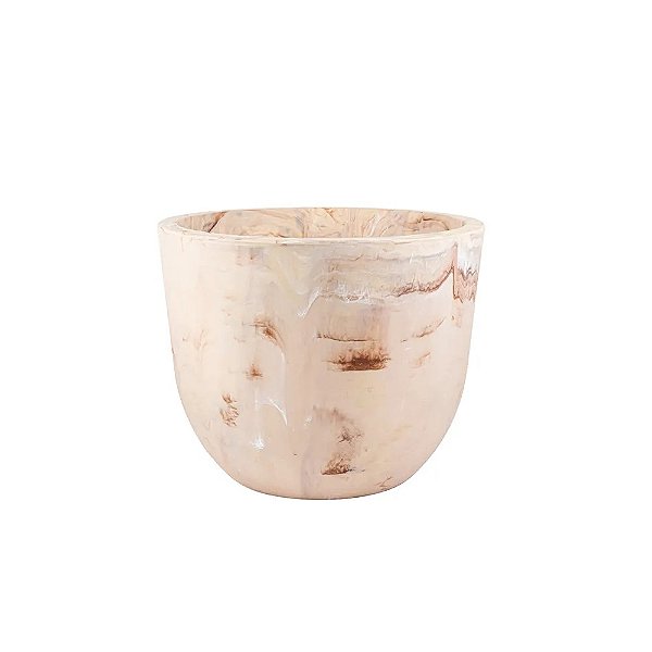 Vaso Plastico Concept Redondo Travertino N1 Japi