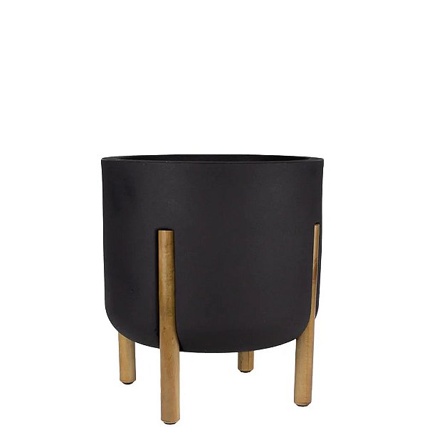 Vaso Plastico Decore 33 Cilindrico Chumbo Japi