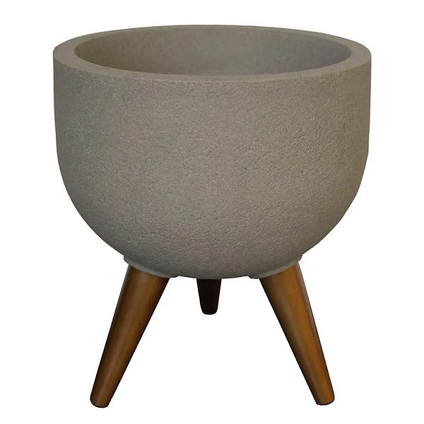 Vaso Plastico Decore 33 Redondo Marmore Japi