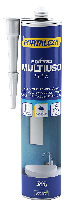 Adesivo Fixpro Multiuso 400G Branco Fortaleza