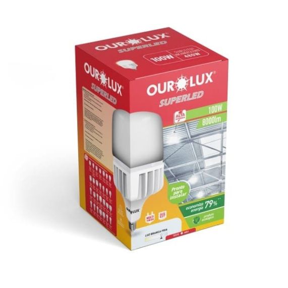 Lampada Led 100W Biv 6500K Branco Ourolux