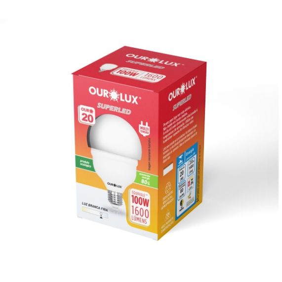 Lampada Led 20W Biv 6500K Branco Ourolux