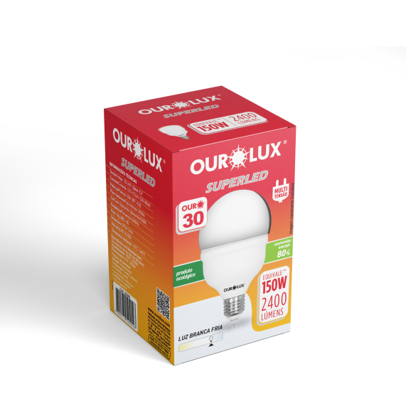 Lampada Led 30W Biv 6500K Branco Ourolux