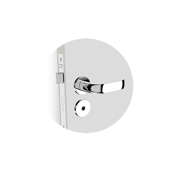 Fechadura Icaro Roseta 22 Cromado Banheiro (B40Xe53) Soprano