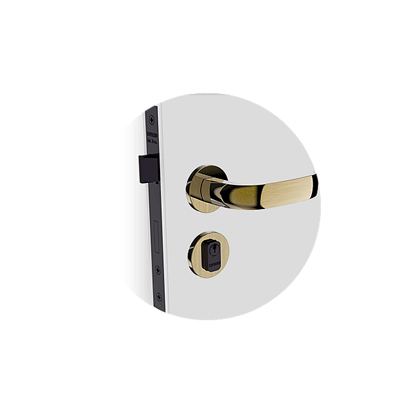 Fechadura Icaro Roseta 22 Py53 Antique Bass Externa (B40Xe53) Soprano