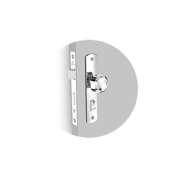 Fechadura Brio Bola Espelho 26 Py45 Cromado Externa (B40Xe53) Soprano