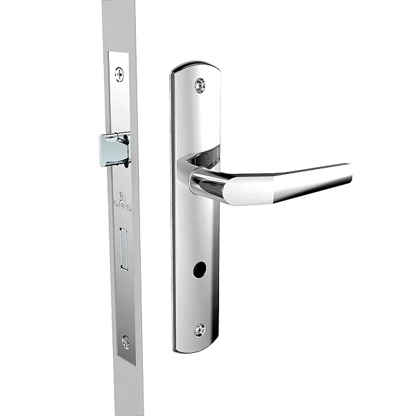 Fechadura Popline Espelho 26 Cromado Banheiro (B40Xe53) Soprano