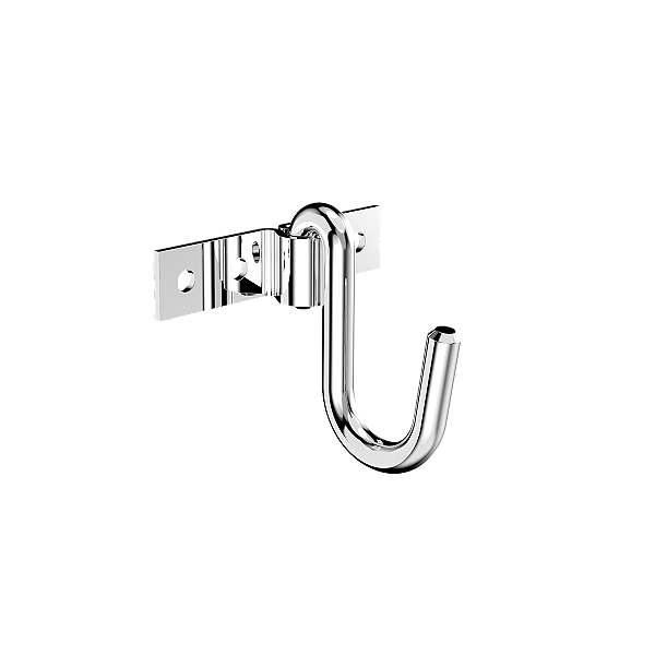 Gancho Rede Sobrepor Para Parede Inox Polido Soprano