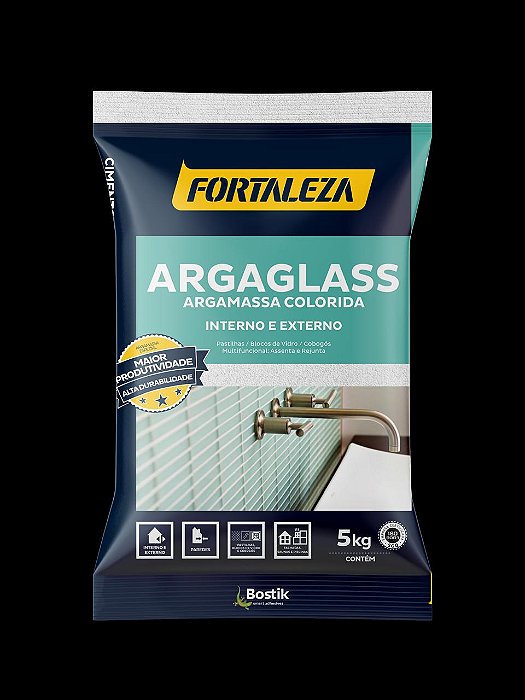 Argamassa Pastilha Argaglass 5Kg Branco Fortaleza